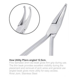 How Utility Plier Curved,12.5cm