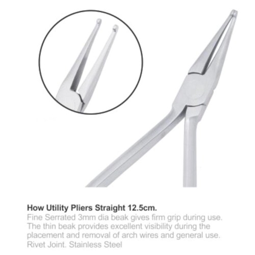 How Utility Pliers Straight,12.5 cm