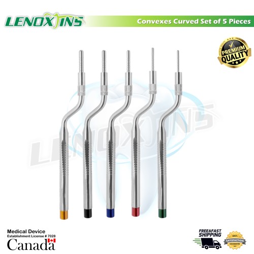  Convexes Curved  Set of 5 Pieces
