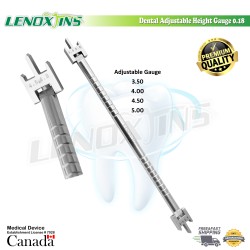 Adjustable Height Gauge 0.18 Stainless Steel,