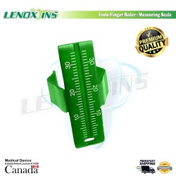 Endo Finger Ruler-Measuring Scale GREEN 