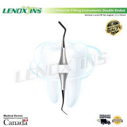 Composite Filling Instruments Double ended  Vertical In and Off set Angled, 2.2x10MM 