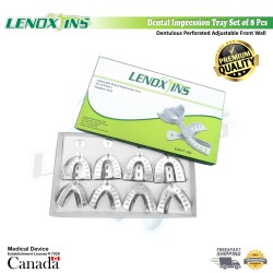 Impression Trays Dentulous Perforated Set of 8
