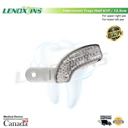 Impression Trays Half U1P / 12,5cm For upper right jaw For lower left jaw