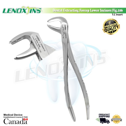 Extracting Forceps Fig. 106  Lower Incisors